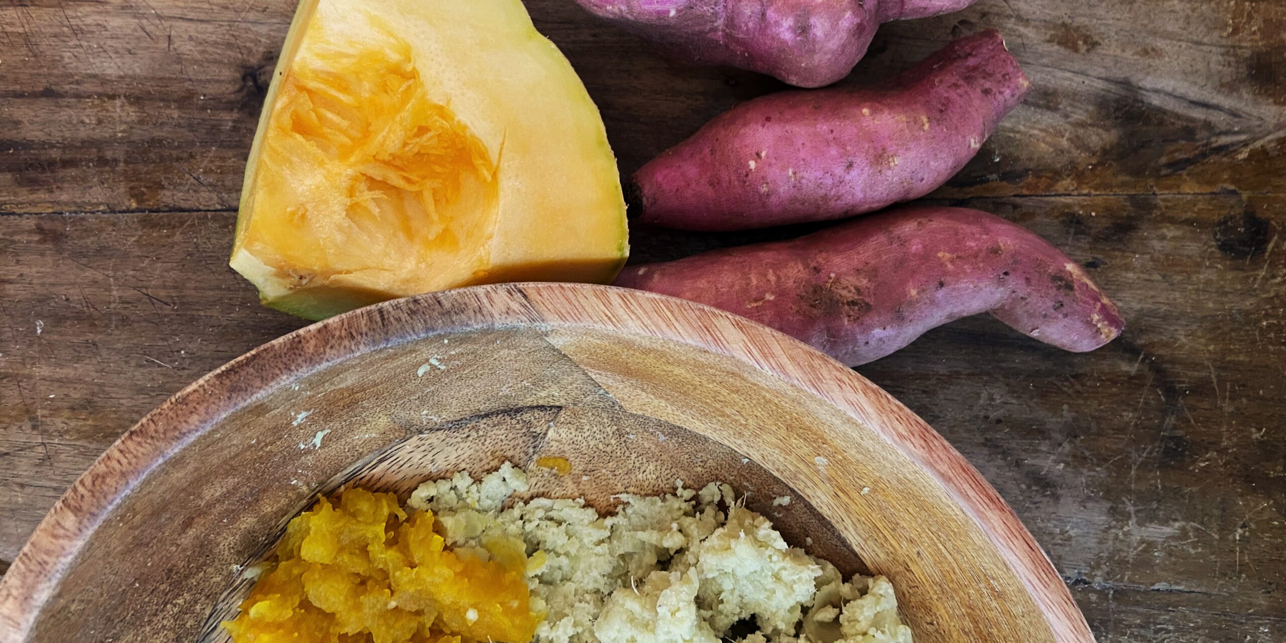 Sweet Potato & Pumpkin Gnocchi with Basil Pesto